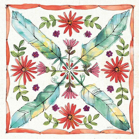 Simply Petals XI White Modern Wood Framed Art Print with Double Matting by Tavoletti, Anne