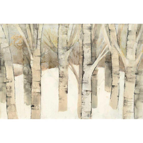 First Snow White Modern Wood Framed Art Print by Hristova, Albena