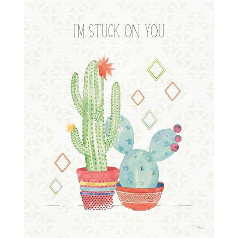 Sweet Succulents II White Modern Wood Framed Art Print by Pela Studio