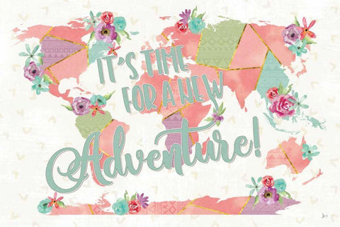 Floral Aspect II Color White Modern Wood Framed Art Print with Double Matting by Aiken, Jess