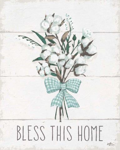 Blessed II White Modern Wood Framed Art Print with Double Matting by Penner, Janelle