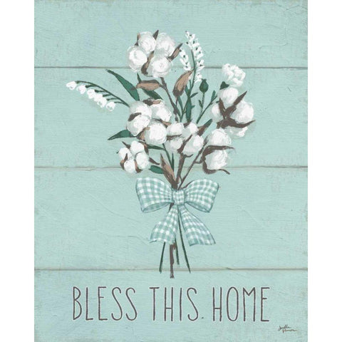 Blessed II Mint Black Modern Wood Framed Art Print by Penner, Janelle