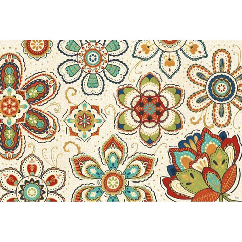 La Vida Loca I Gold Ornate Wood Framed Art Print with Double Matting by Charron, Veronique