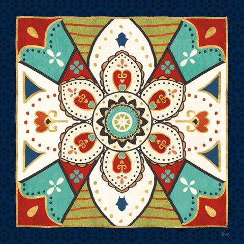 La Vida Loca VI Gold Ornate Wood Framed Art Print with Double Matting by Charron, Veronique