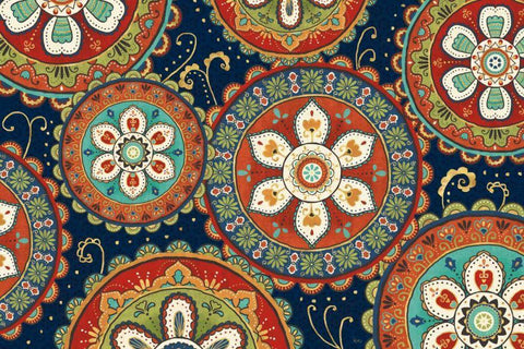 La Vida Loca IX Blue White Modern Wood Framed Art Print with Double Matting by Charron, Veronique