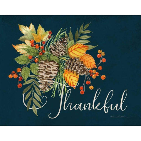 Autumn Splendor I Black Modern Wood Framed Art Print with Double Matting by McKenna, Kathleen Parr