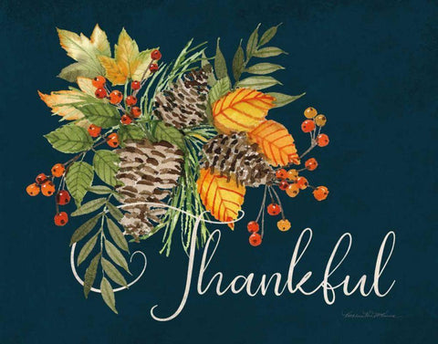 Autumn Splendor I Black Ornate Wood Framed Art Print with Double Matting by McKenna, Kathleen Parr