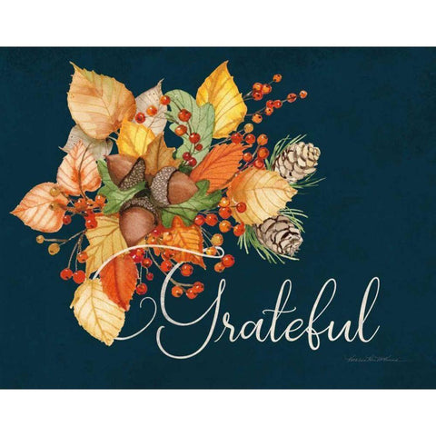 Autumn Splendor II Gold Ornate Wood Framed Art Print with Double Matting by McKenna, Kathleen Parr