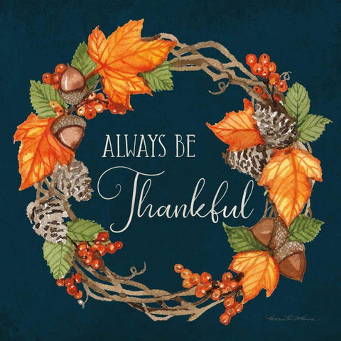 Autumn Splendor III Gold Ornate Wood Framed Art Print with Double Matting by McKenna, Kathleen Parr