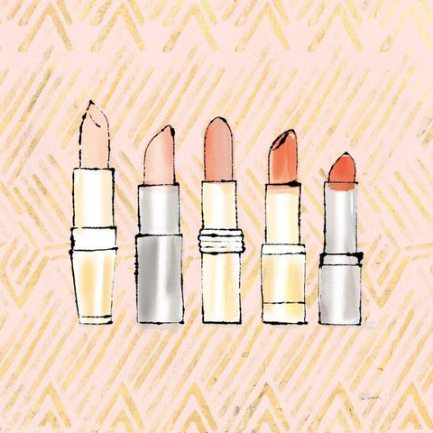 Geo Beauty and Sass II White Modern Wood Framed Art Print by Schlabach, Sue