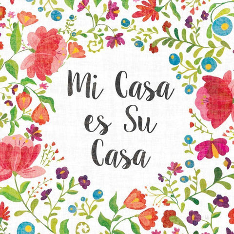 Like Frida VI White Modern Wood Framed Art Print with Double Matting by Sussman, Harriet