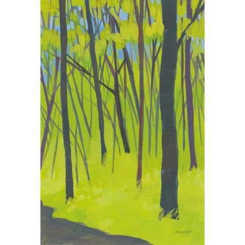 Spring Woods Gold Ornate Wood Framed Art Print with Double Matting by Lovell, Kathrine