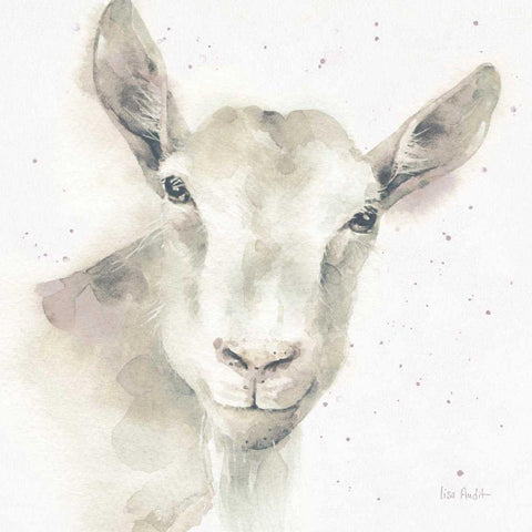 Farm Friends I Neutral Gold Ornate Wood Framed Art Print with Double Matting by Audit, Lisa