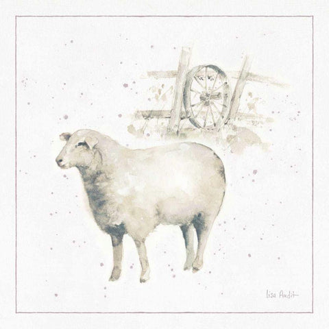 Farm Friends X Neutral Black Modern Wood Framed Art Print by Audit, Lisa