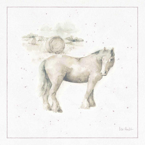 Farm Friends XII Neutral White Modern Wood Framed Art Print by Audit, Lisa