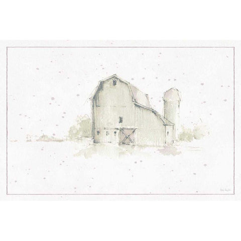 Farm Friends XIV Barn Neutral White Modern Wood Framed Art Print by Audit, Lisa