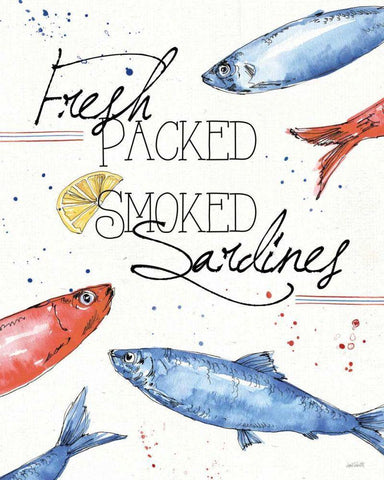 Seafood Shanty III Black Ornate Wood Framed Art Print with Double Matting by Tavoletti, Anne