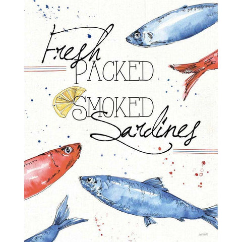 Seafood Shanty III White Modern Wood Framed Art Print by Tavoletti, Anne