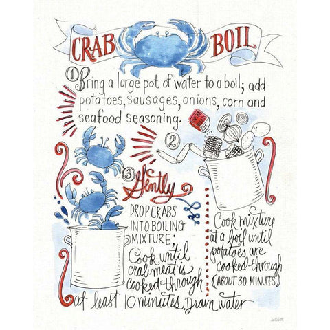 Seafood Shanty IV White Modern Wood Framed Art Print by Tavoletti, Anne