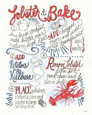 Seafood Shanty V White Modern Wood Framed Art Print with Double Matting by Tavoletti, Anne