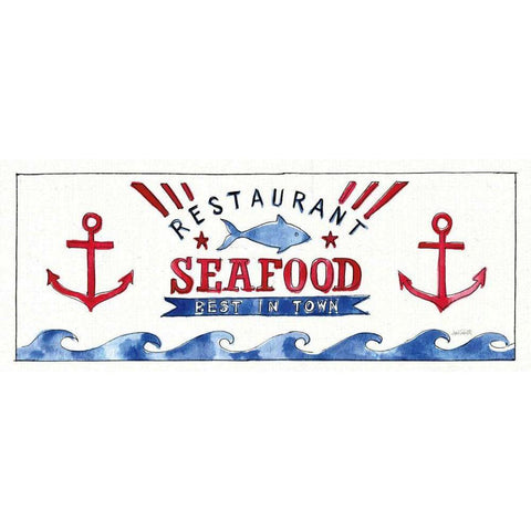 Seafood Shanty X Gold Ornate Wood Framed Art Print with Double Matting by Tavoletti, Anne