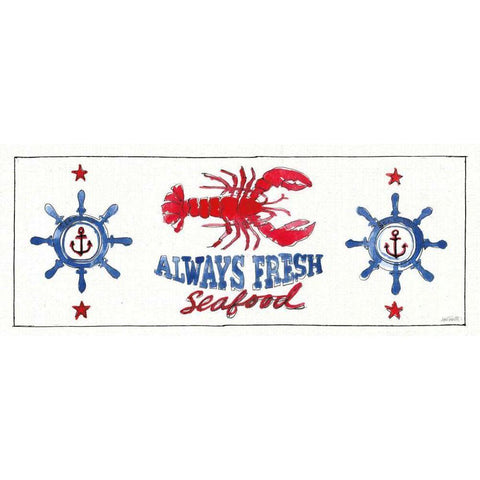 Seafood Shanty XI Gold Ornate Wood Framed Art Print with Double Matting by Tavoletti, Anne