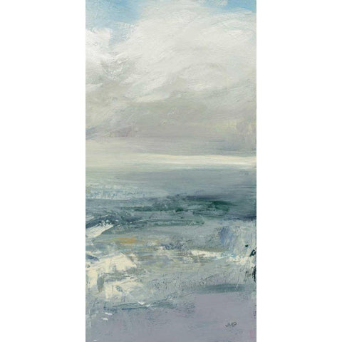 Waves III White Modern Wood Framed Art Print by Purinton, Julia