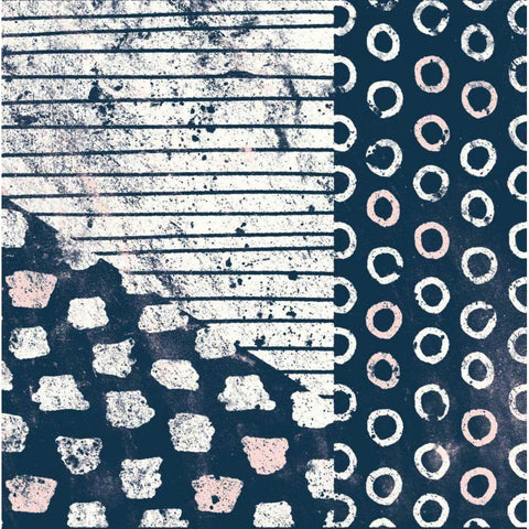 Mark Making Tile IV with Blush White Modern Wood Framed Art Print by Hershey, Moira
