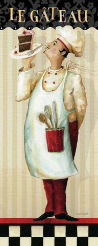 Chefs Masterpiece IV White Modern Wood Framed Art Print with Double Matting by Audit, Lisa