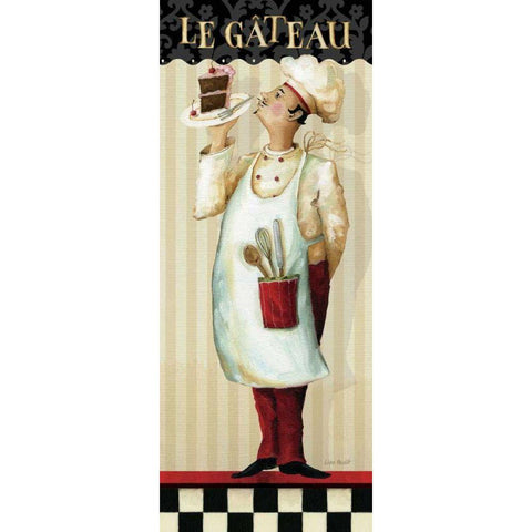 Chefs Masterpiece IV Black Modern Wood Framed Art Print with Double Matting by Audit, Lisa