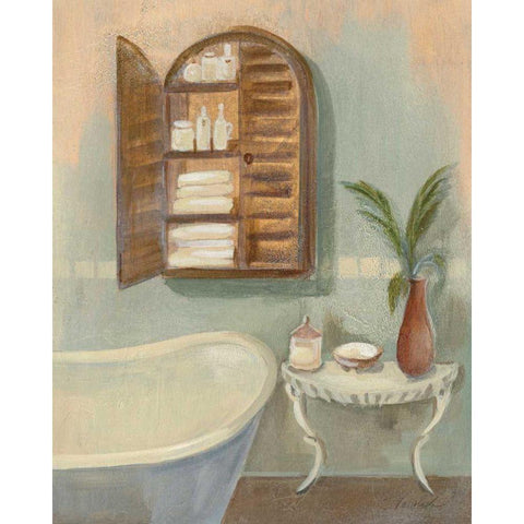 Steam Bath II - Wag Gold Ornate Wood Framed Art Print with Double Matting by Vassileva, Silvia