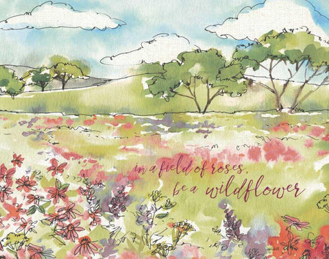 Simply Petals VIII Warm Crop Black Ornate Wood Framed Art Print with Double Matting by Tavoletti, Anne