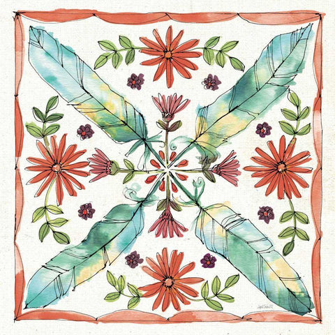 Simply Petals XI Warm White Modern Wood Framed Art Print with Double Matting by Tavoletti, Anne