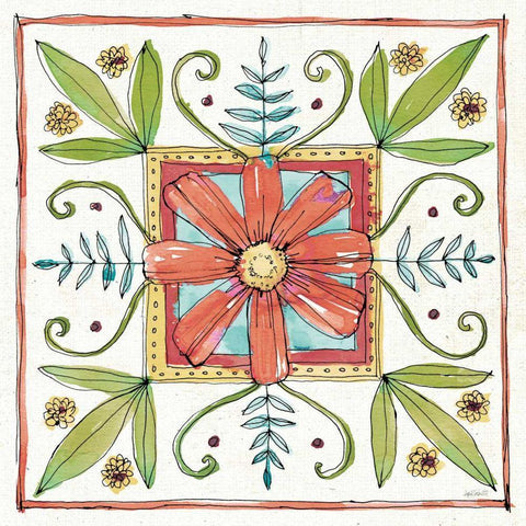 Simply Petals XII Warm White Modern Wood Framed Art Print with Double Matting by Tavoletti, Anne