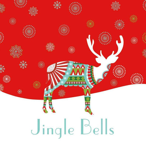 Mod Holiday III Black Ornate Wood Framed Art Print with Double Matting by Wild Apple Portfolio