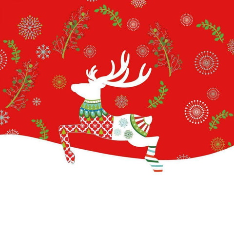 Mod Holiday VI White Modern Wood Framed Art Print by Wild Apple Portfolio