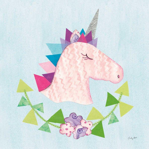 Unicorn Power III White Modern Wood Framed Art Print by Prahl, Courtney