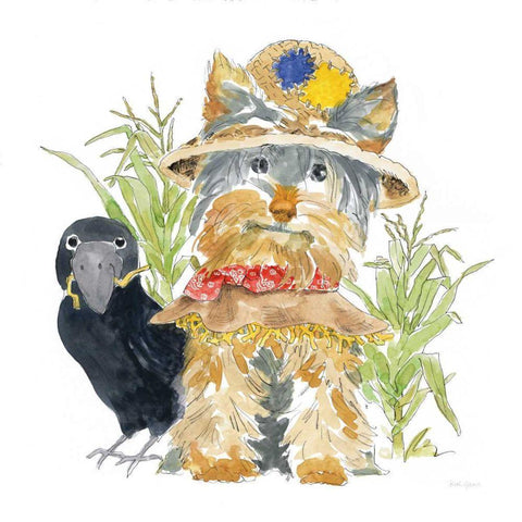 Halloween Pets IV Black Modern Wood Framed Art Print with Double Matting by Grove, Beth