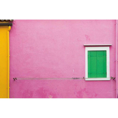 Windows of Burano V White Modern Wood Framed Art Print by Aledanda