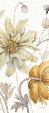 Fields of Gold VIII White Modern Wood Framed Art Print with Double Matting by Audit, Lisa