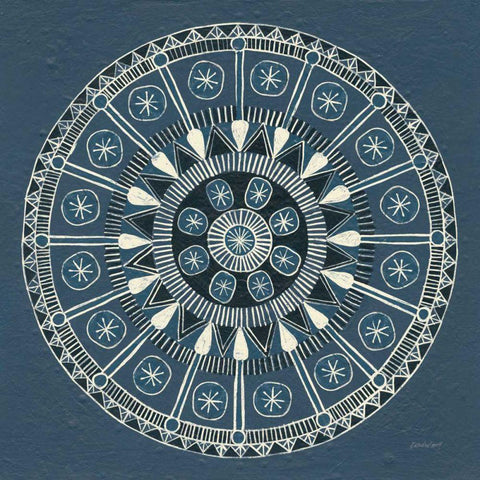 Adire III v2 Cream Black Modern Wood Framed Art Print by Lovell, Kathrine