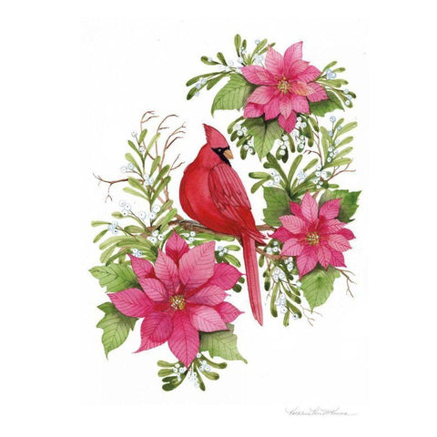 Holiday Happiness I White Modern Wood Framed Art Print by McKenna, Kathleen Parr