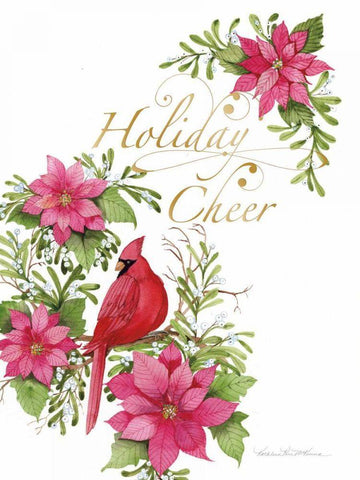 Holiday Happiness V White Modern Wood Framed Art Print with Double Matting by McKenna, Kathleen Parr