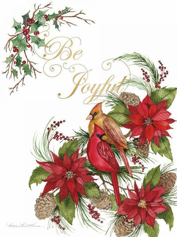 Holiday Happiness VI Black Ornate Wood Framed Art Print with Double Matting by McKenna, Kathleen Parr