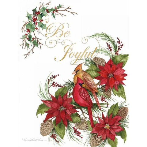 Holiday Happiness VI Gold Ornate Wood Framed Art Print with Double Matting by McKenna, Kathleen Parr