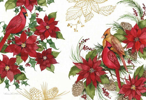 Holiday Happiness VII White Modern Wood Framed Art Print with Double Matting by McKenna, Kathleen Parr