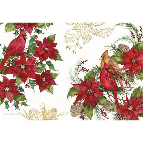 Holiday Happiness VII White Modern Wood Framed Art Print by McKenna, Kathleen Parr