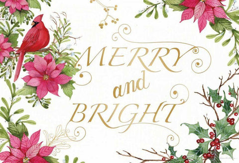 Holiday Happiness VIII Black Ornate Wood Framed Art Print with Double Matting by McKenna, Kathleen Parr