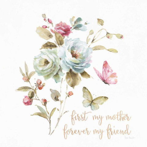 Beautiful Romance VIII Mother White Modern Wood Framed Art Print by Audit, Lisa