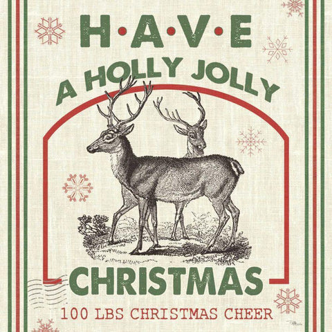 Farmhouse Holiday IV White Modern Wood Framed Art Print by Pela Studio